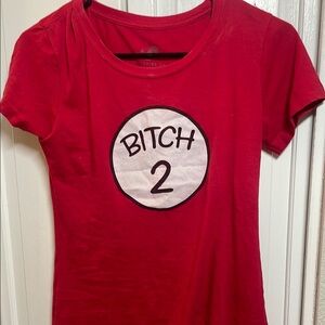 Red Graphic Women's Top